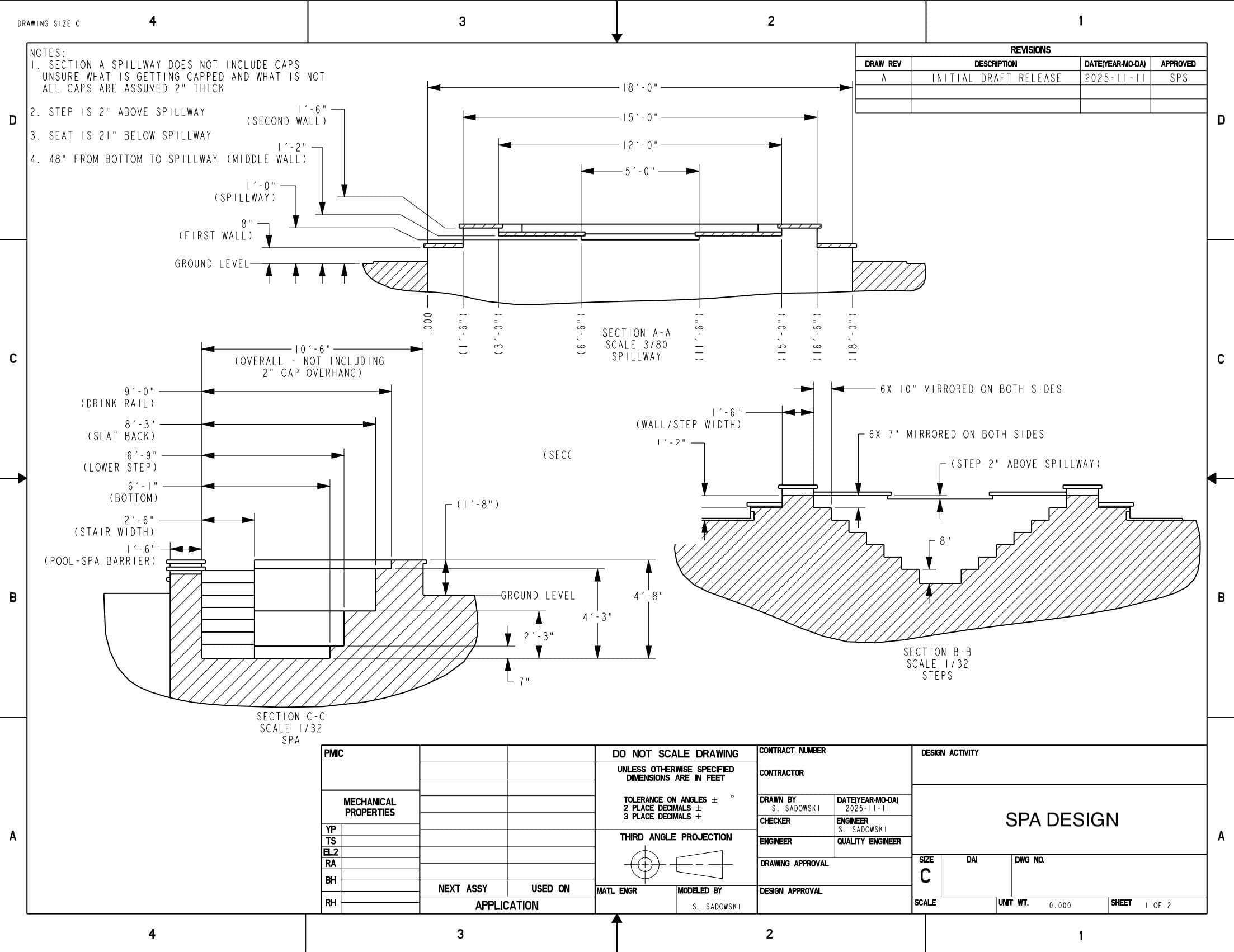 Project drawing – page 1